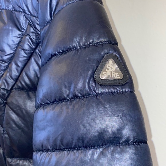 Long SPIRE waterproof bubble jacket🖤 - Picture 4 of 5